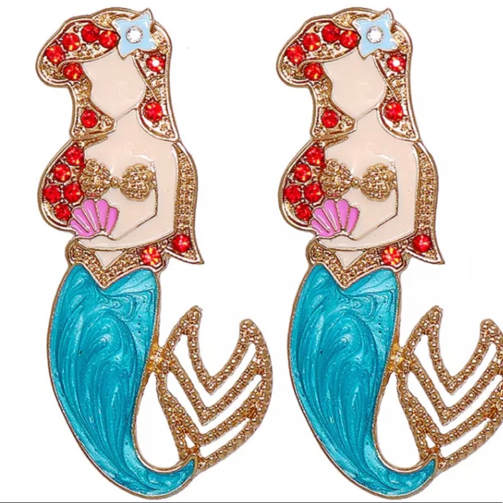 Beautiful Disney Princess The Little Mermaid Ariel Earrings